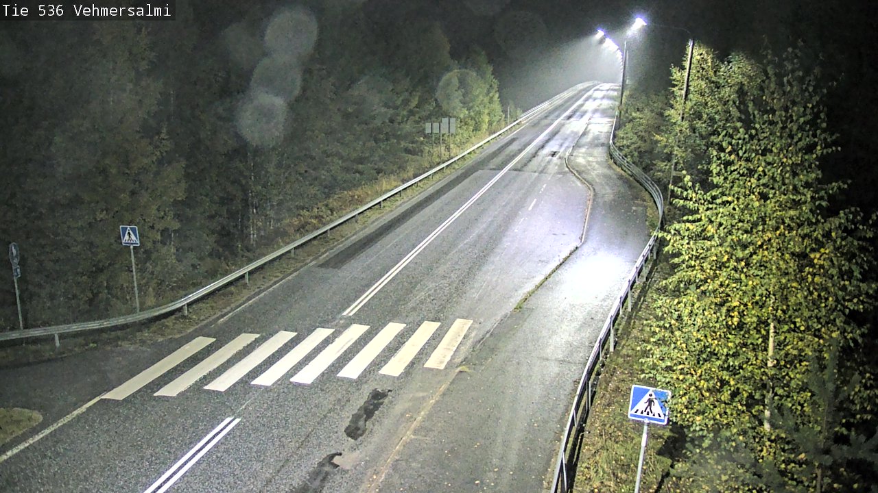 Weather Camera Image Väg 536 Kuopio, Vehmersalmi, Kuopio, Pohjois-Savo
