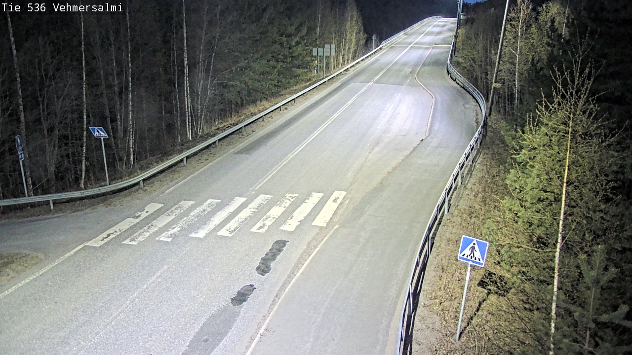 Weather Camera Image Väg 536 Kuopio, Vehmersalmi, Kuopio, Pohjois-Savo