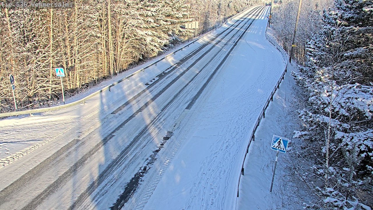 Weather Camera Image Väg 536 Kuopio, Vehmersalmi, Kuopio, Pohjois-Savo