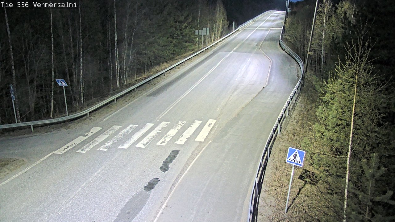 Weather Camera Image Väg 536 Kuopio, Vehmersalmi, Kuopio, Pohjois-Savo