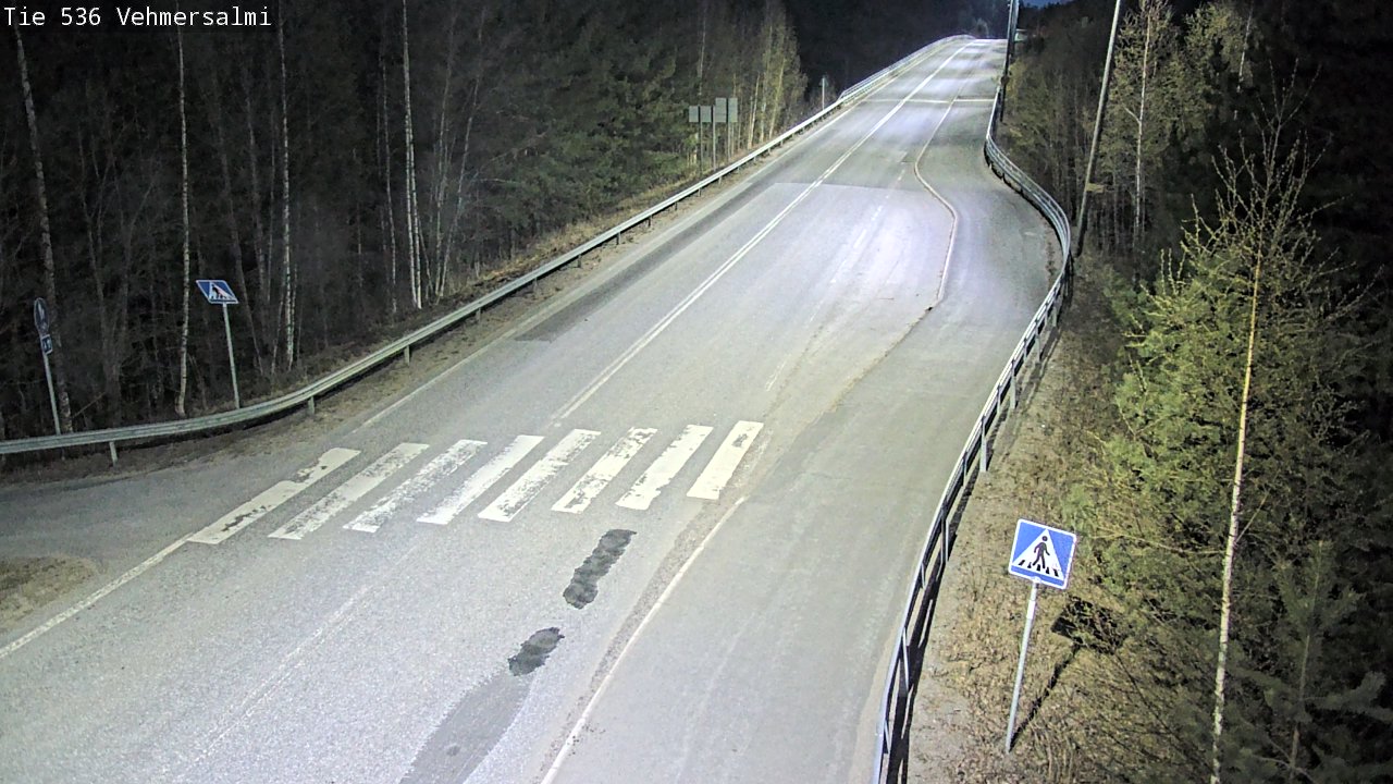 Weather Camera Image Väg 536 Kuopio, Vehmersalmi, Kuopio, Pohjois-Savo