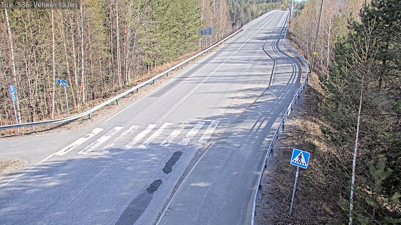 Weather Camera Image Väg 536 Kuopio, Vehmersalmi, Kuopio, Pohjois-Savo