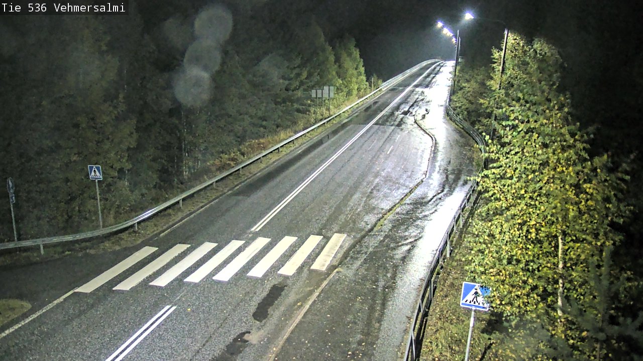 Weather Camera Image Väg 536 Kuopio, Vehmersalmi, Kuopio, Pohjois-Savo