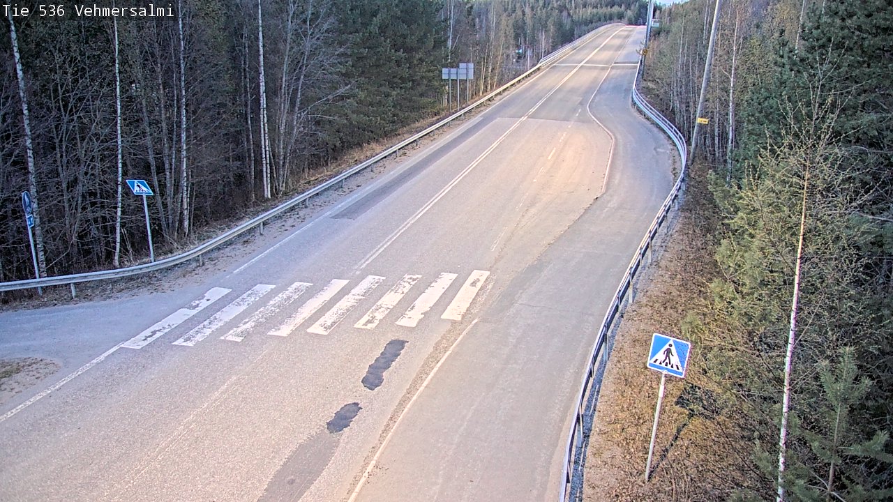 Weather Camera Image Väg 536 Kuopio, Vehmersalmi, Kuopio, Pohjois-Savo