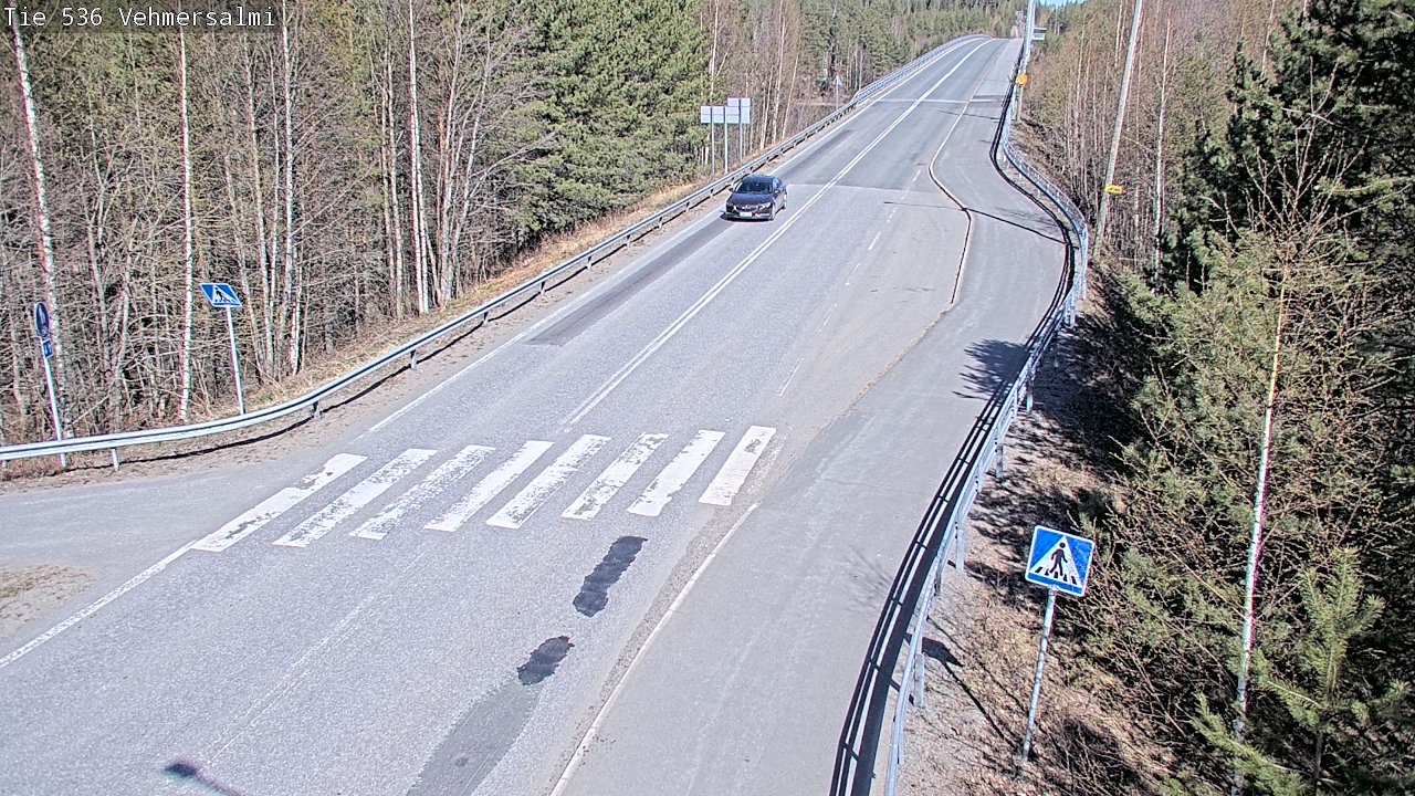 Weather Camera Image Väg 536 Kuopio, Vehmersalmi, Kuopio, Pohjois-Savo