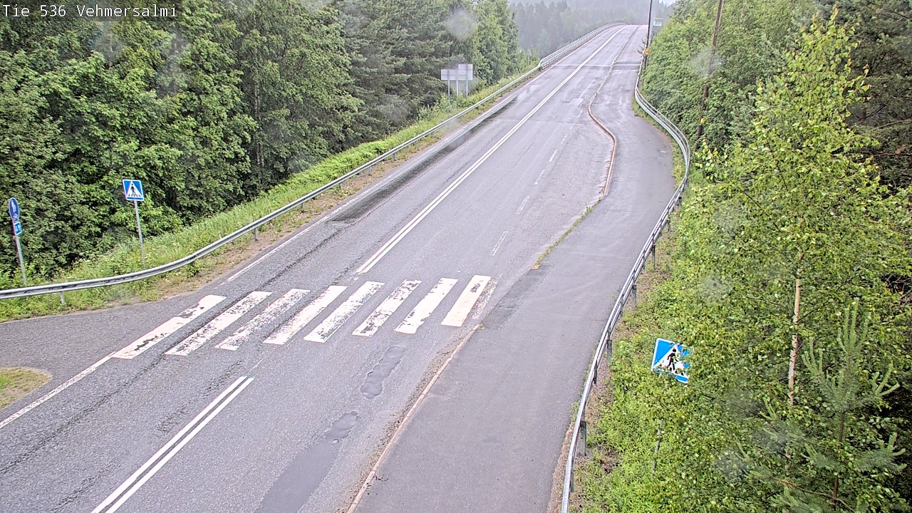 Weather Camera Image Väg 536 Kuopio, Vehmersalmi, Kuopio, Pohjois-Savo