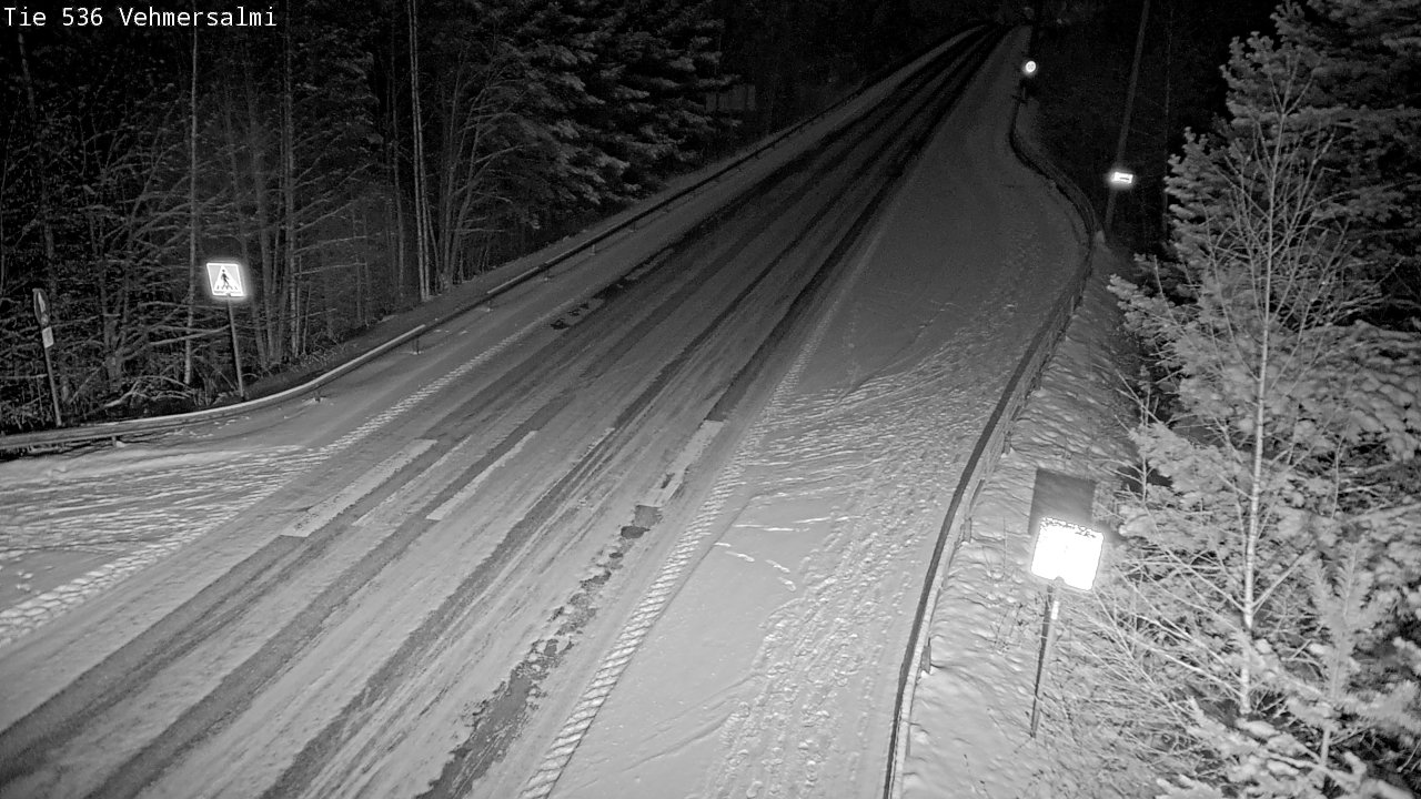 Weather Camera Image Väg 536 Kuopio, Vehmersalmi, Kuopio, Pohjois-Savo