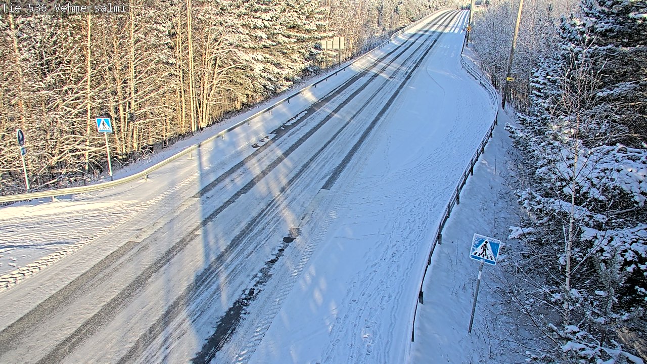 Weather Camera Image Väg 536 Kuopio, Vehmersalmi, Kuopio, Pohjois-Savo