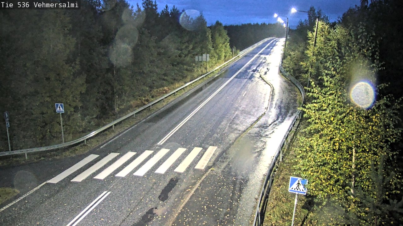 Weather Camera Image Väg 536 Kuopio, Vehmersalmi, Kuopio, Pohjois-Savo