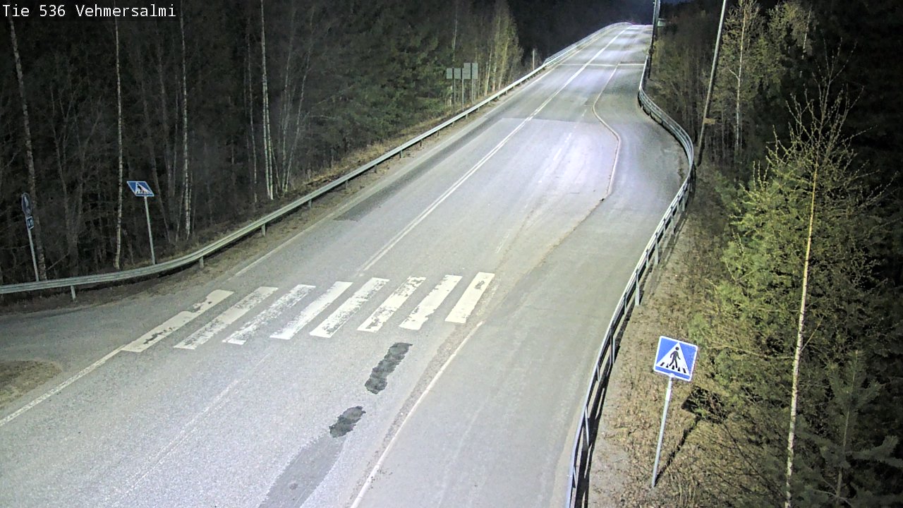 Weather Camera Image Väg 536 Kuopio, Vehmersalmi, Kuopio, Pohjois-Savo
