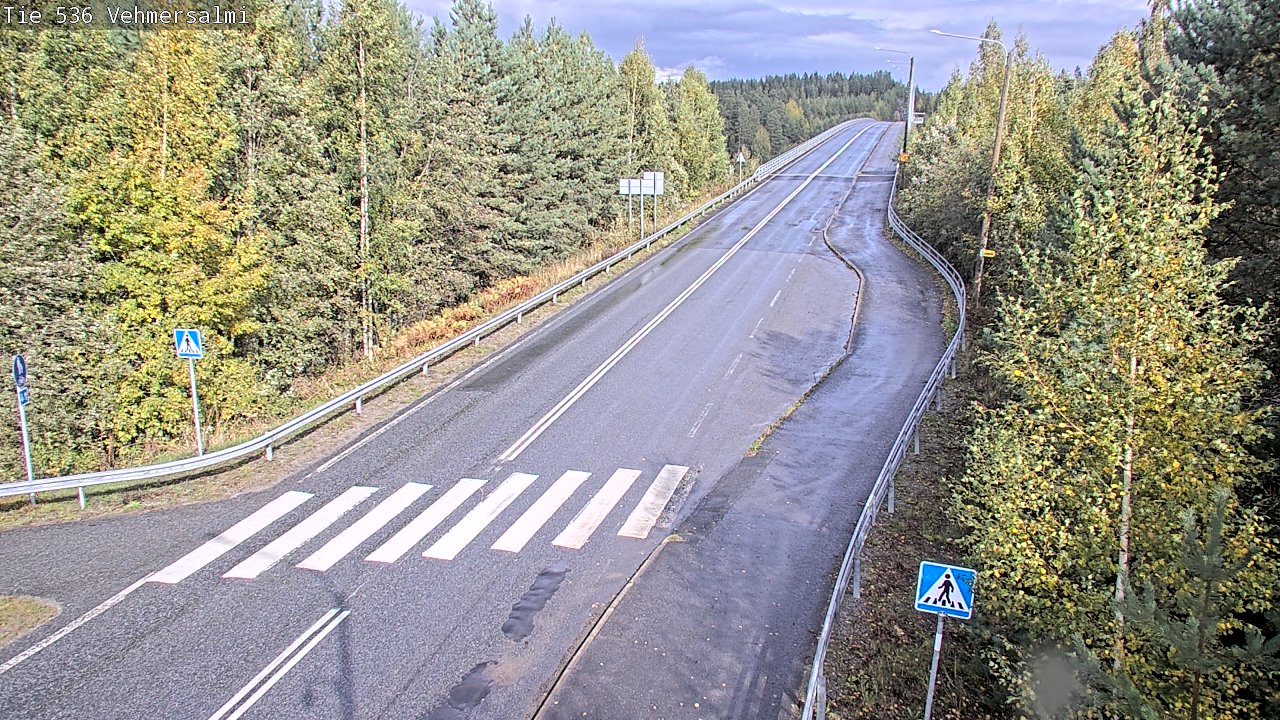Weather Camera Image Väg 536 Kuopio, Vehmersalmi, Kuopio, Pohjois-Savo