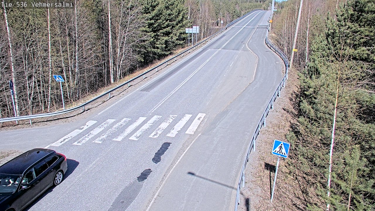 Weather Camera Image Väg 536 Kuopio, Vehmersalmi, Kuopio, Pohjois-Savo