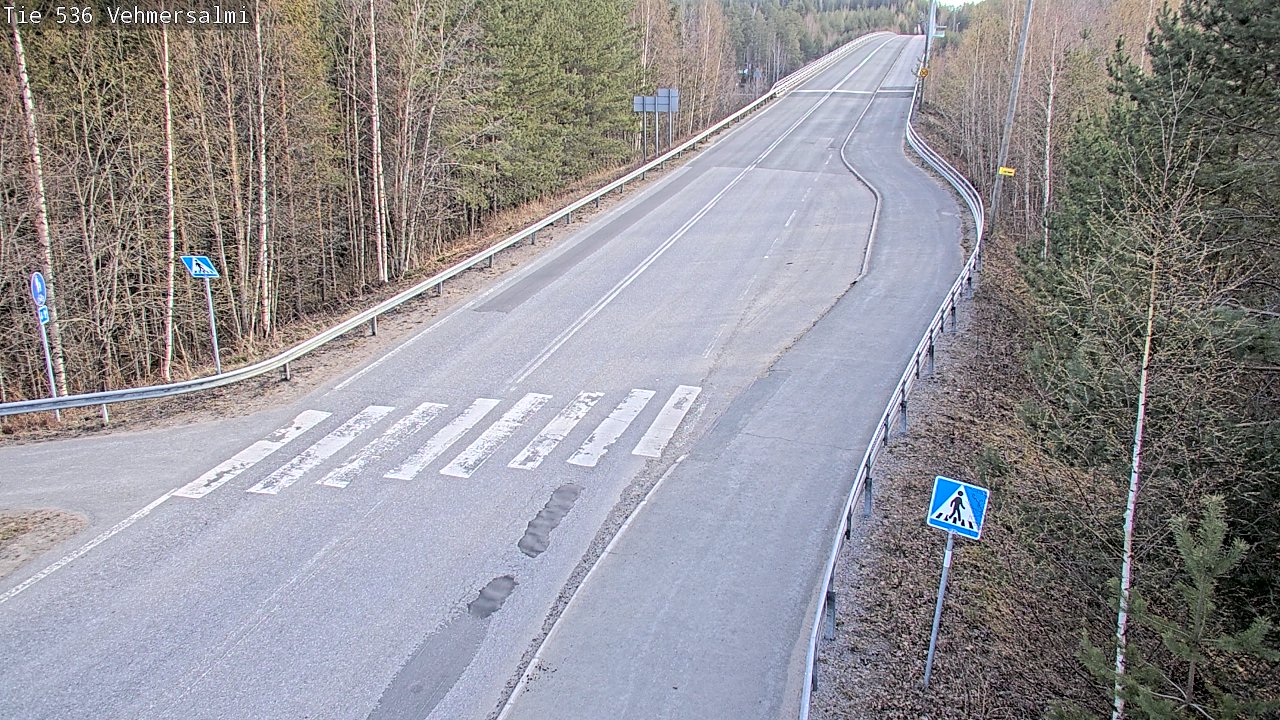 Weather Camera Image Väg 536 Kuopio, Vehmersalmi, Kuopio, Pohjois-Savo