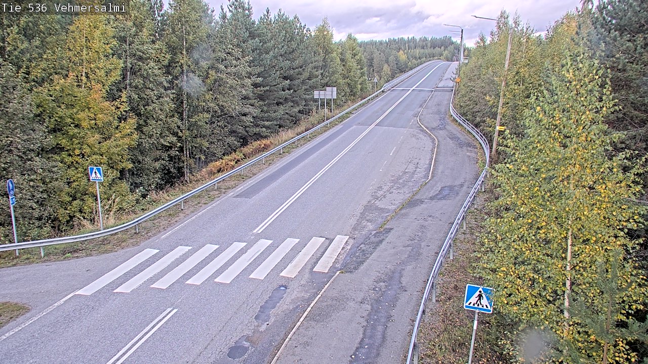 Weather Camera Image Väg 536 Kuopio, Vehmersalmi, Kuopio, Pohjois-Savo