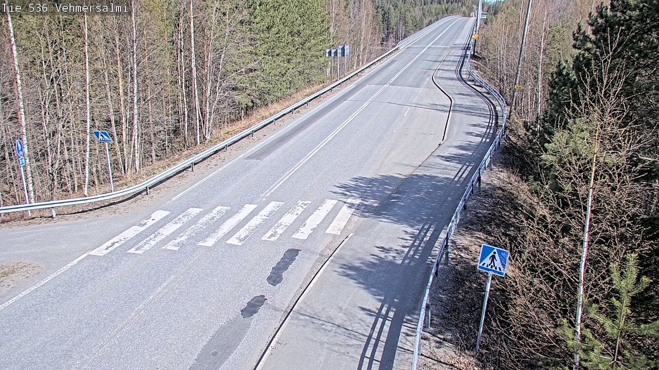 Weather Camera Image Väg 536 Kuopio, Vehmersalmi, Kuopio, Pohjois-Savo