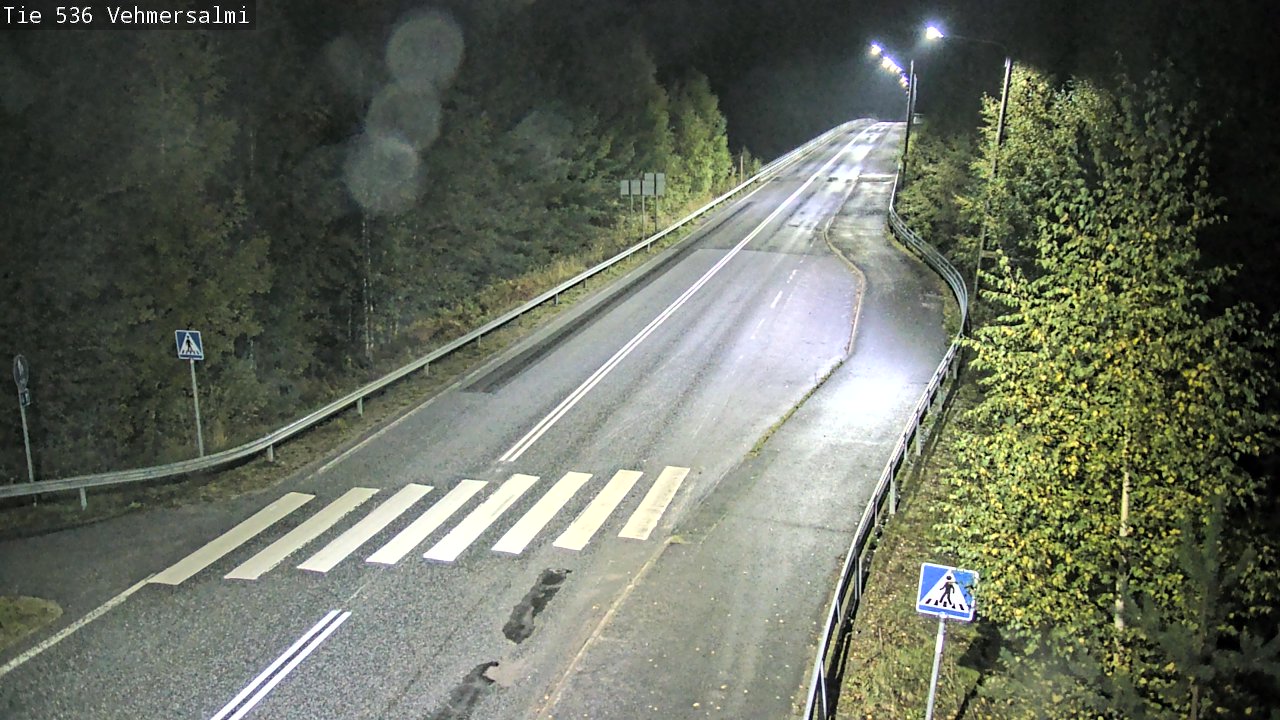 Weather Camera Image Väg 536 Kuopio, Vehmersalmi, Kuopio, Pohjois-Savo
