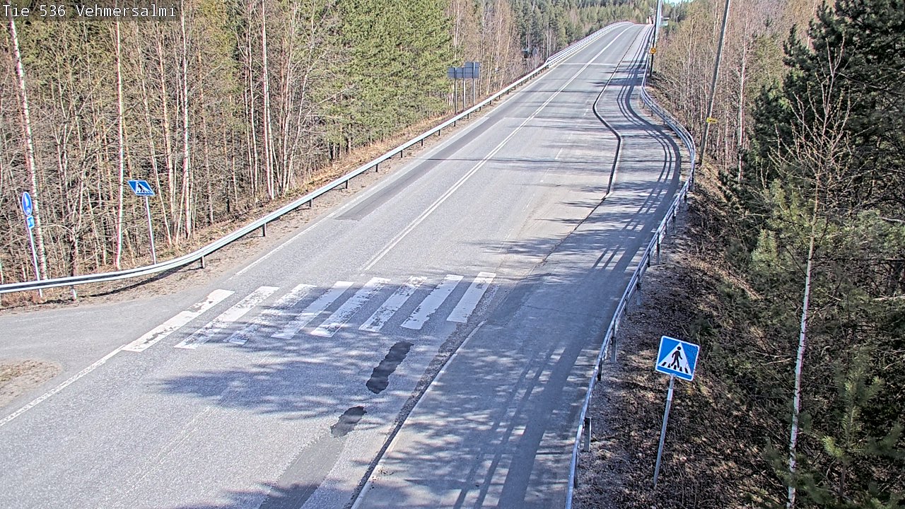 Weather Camera Image Väg 536 Kuopio, Vehmersalmi, Kuopio, Pohjois-Savo