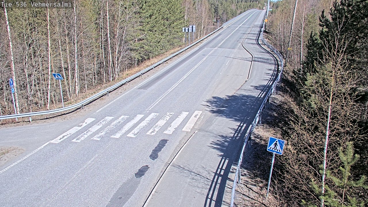 Weather Camera Image Väg 536 Kuopio, Vehmersalmi, Kuopio, Pohjois-Savo