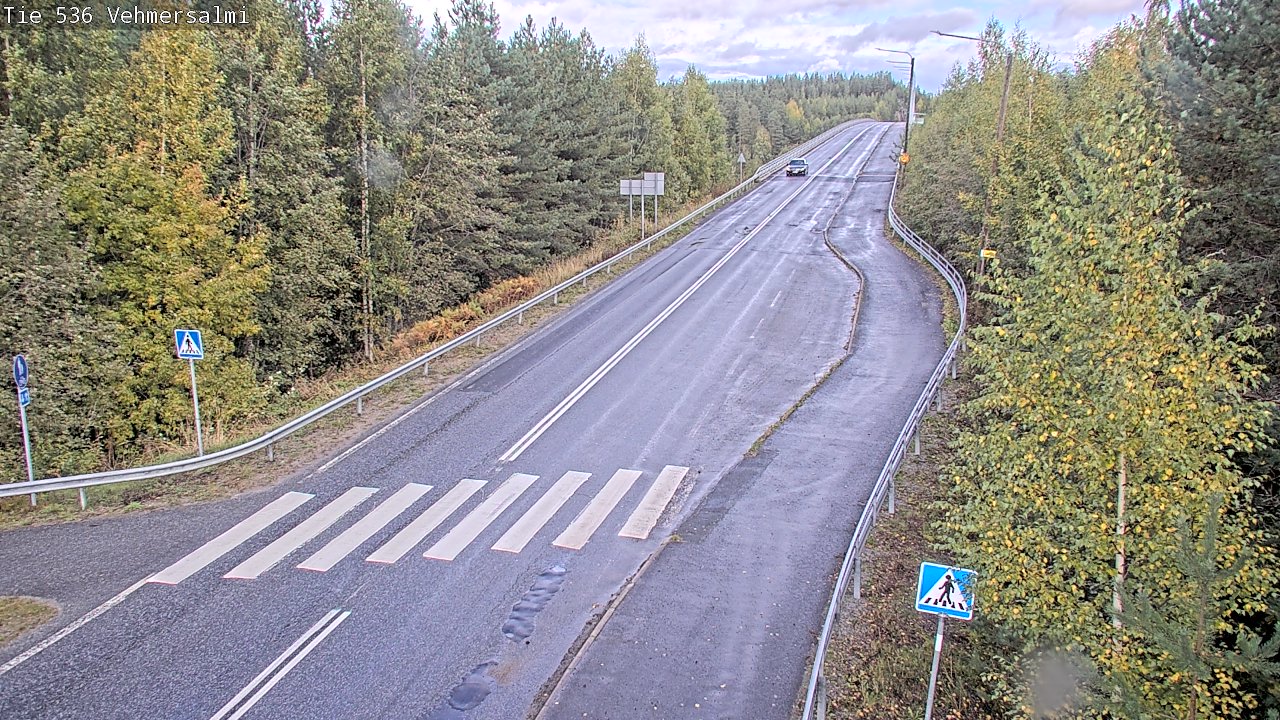 Weather Camera Image Väg 536 Kuopio, Vehmersalmi, Kuopio, Pohjois-Savo