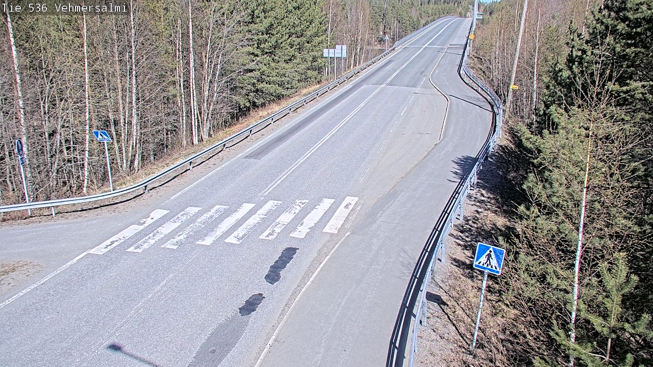 Weather Camera Image Väg 536 Kuopio, Vehmersalmi, Kuopio, Pohjois-Savo