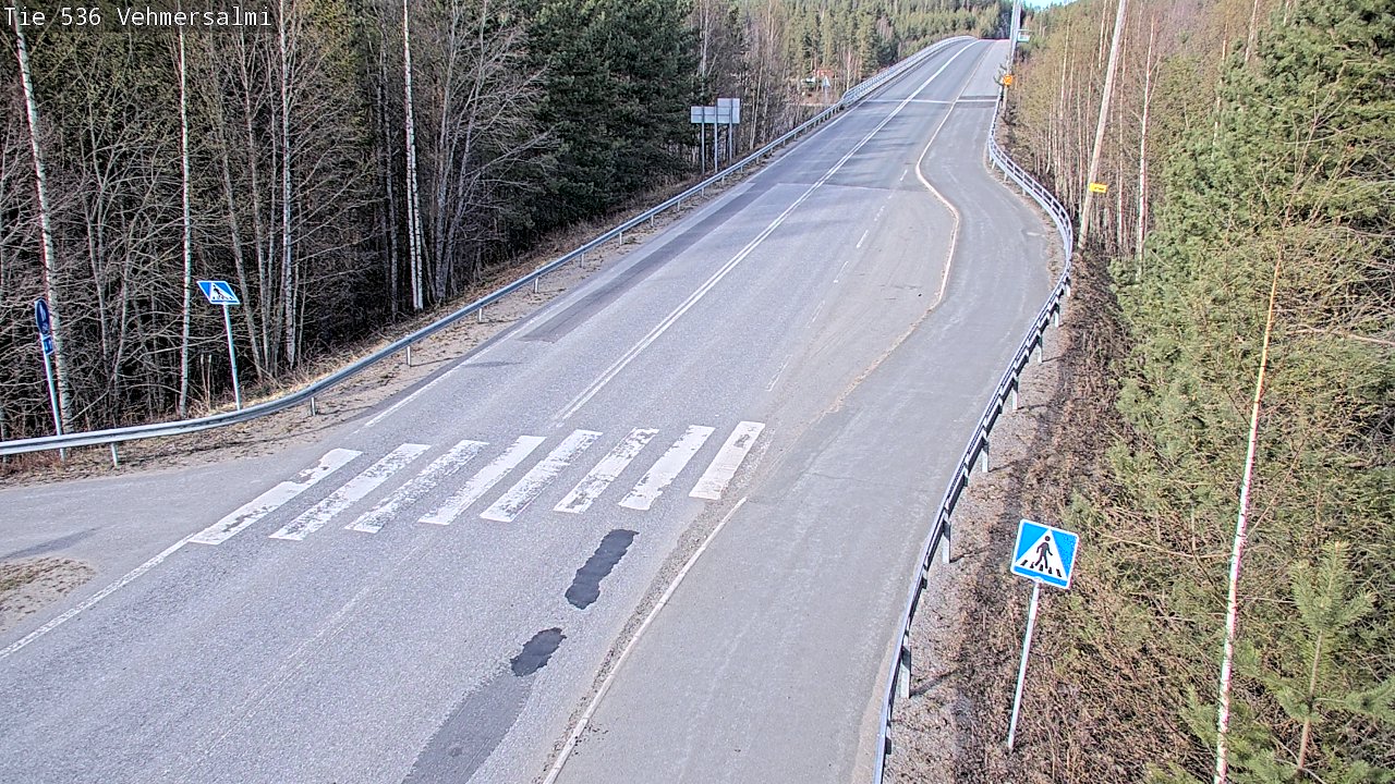 Weather Camera Image Väg 536 Kuopio, Vehmersalmi, Kuopio, Pohjois-Savo