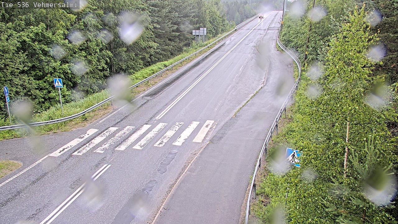 Weather Camera Image Väg 536 Kuopio, Vehmersalmi, Kuopio, Pohjois-Savo