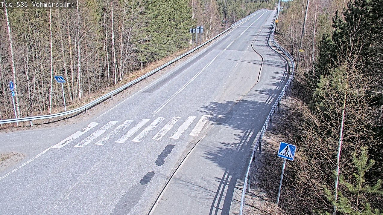 Weather Camera Image Väg 536 Kuopio, Vehmersalmi, Kuopio, Pohjois-Savo