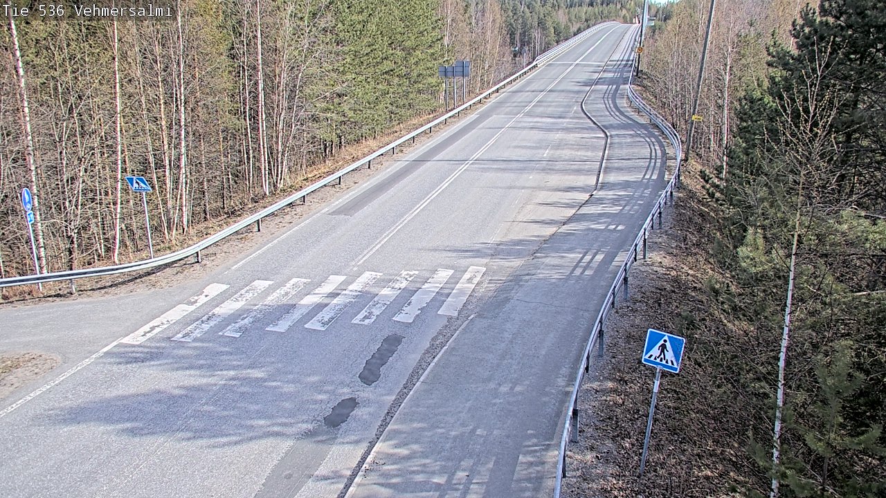 Weather Camera Image Väg 536 Kuopio, Vehmersalmi, Kuopio, Pohjois-Savo