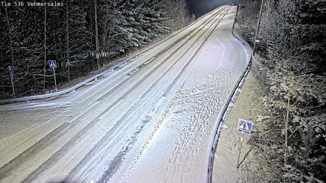 Weather Camera Image Väg 536 Kuopio, Vehmersalmi, Kuopio, Pohjois-Savo