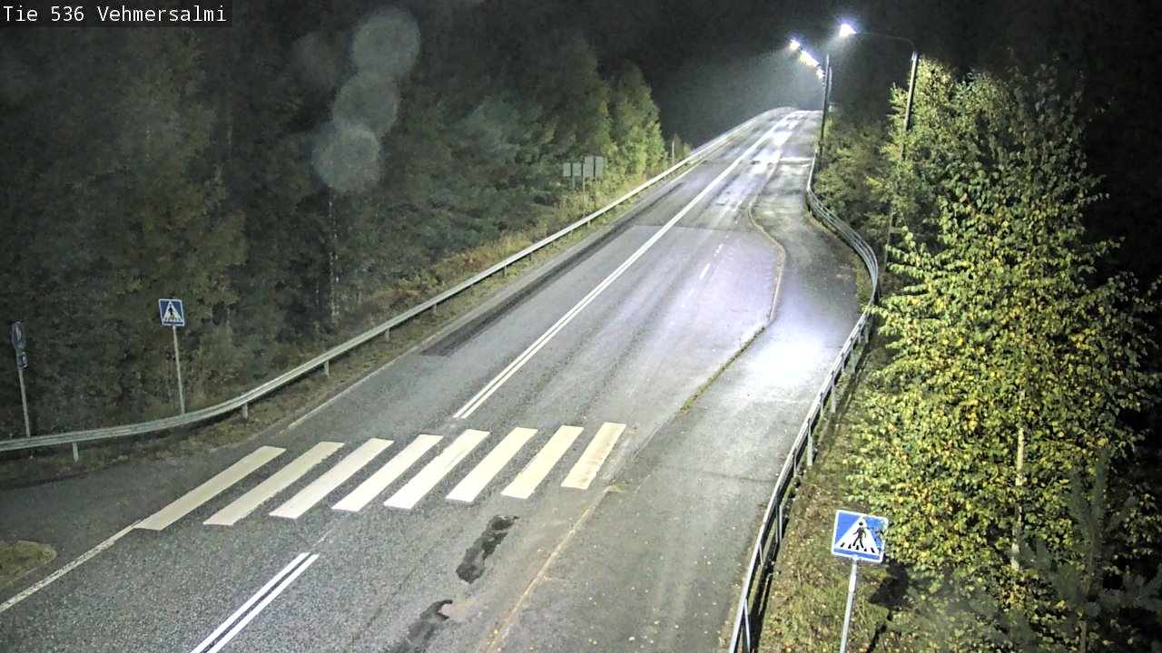 Weather Camera Image Väg 536 Kuopio, Vehmersalmi, Kuopio, Pohjois-Savo