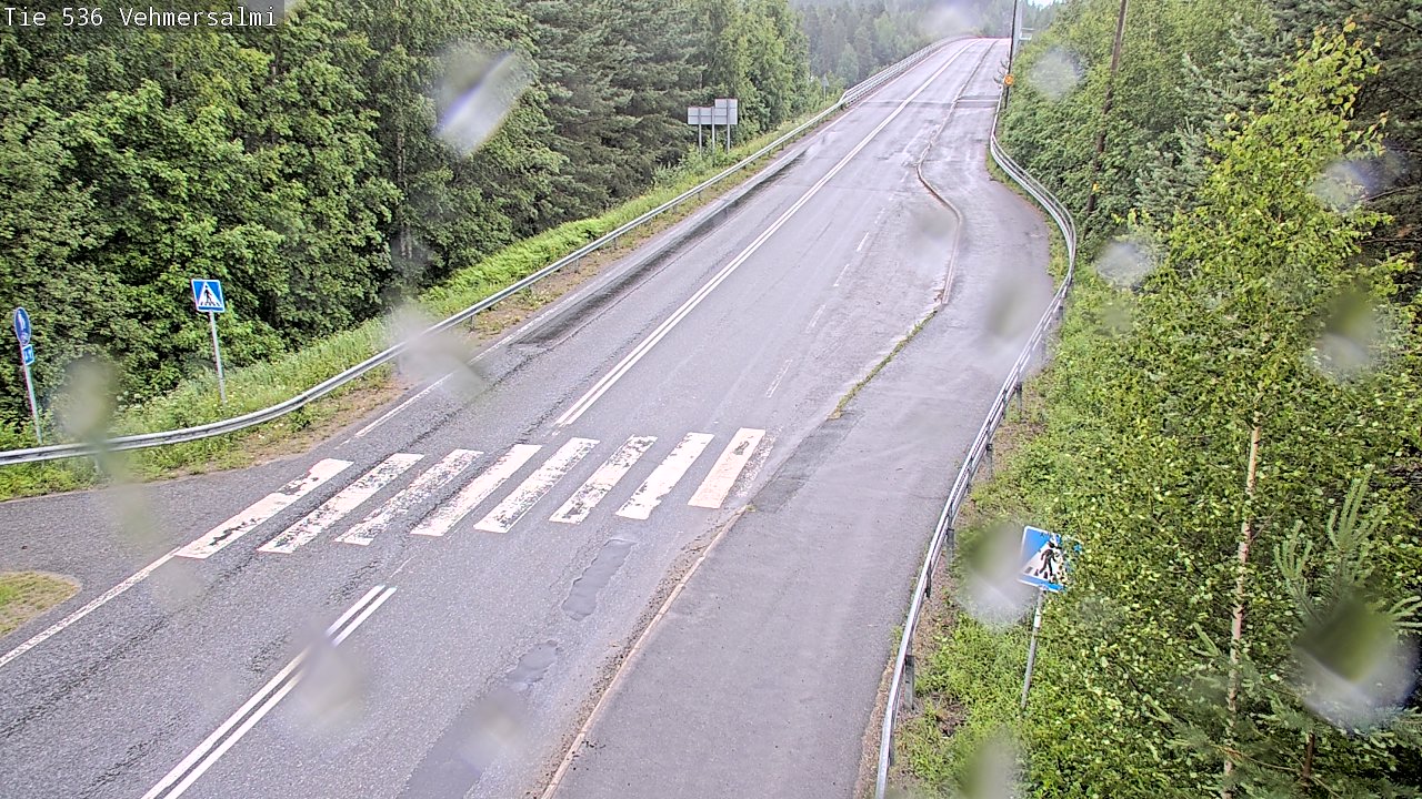 Weather Camera Image Väg 536 Kuopio, Vehmersalmi, Kuopio, Pohjois-Savo