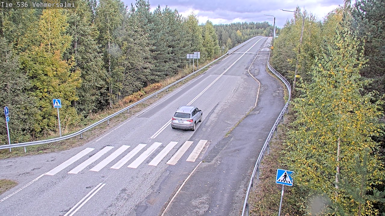 Weather Camera Image Väg 536 Kuopio, Vehmersalmi, Kuopio, Pohjois-Savo