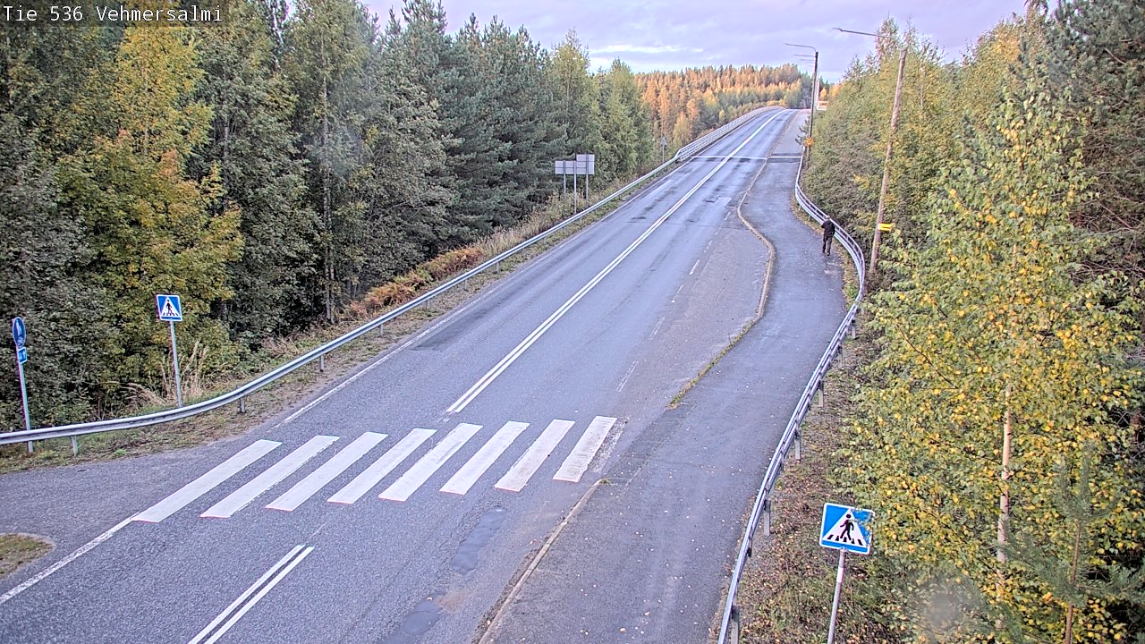 Weather Camera Image Väg 536 Kuopio, Vehmersalmi, Kuopio, Pohjois-Savo