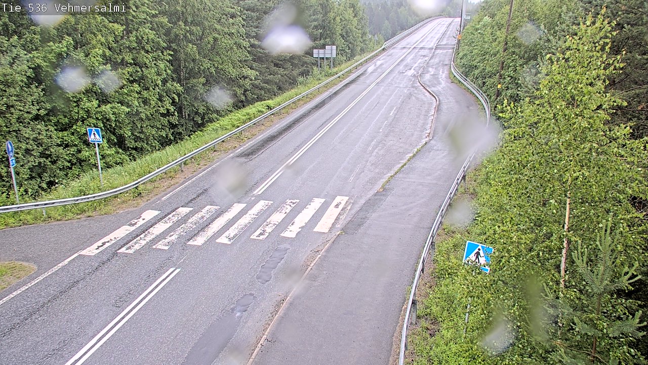 Weather Camera Image Väg 536 Kuopio, Vehmersalmi, Kuopio, Pohjois-Savo