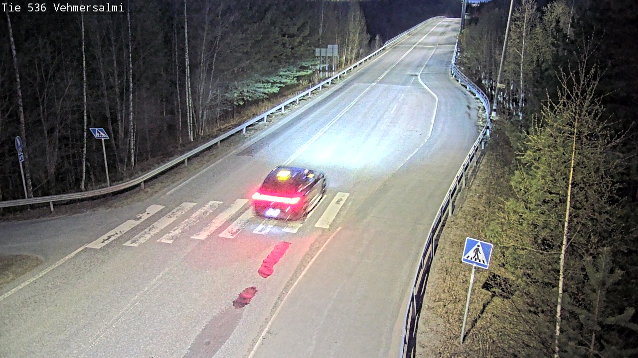 Weather Camera Image Väg 536 Kuopio, Vehmersalmi, Kuopio, Pohjois-Savo