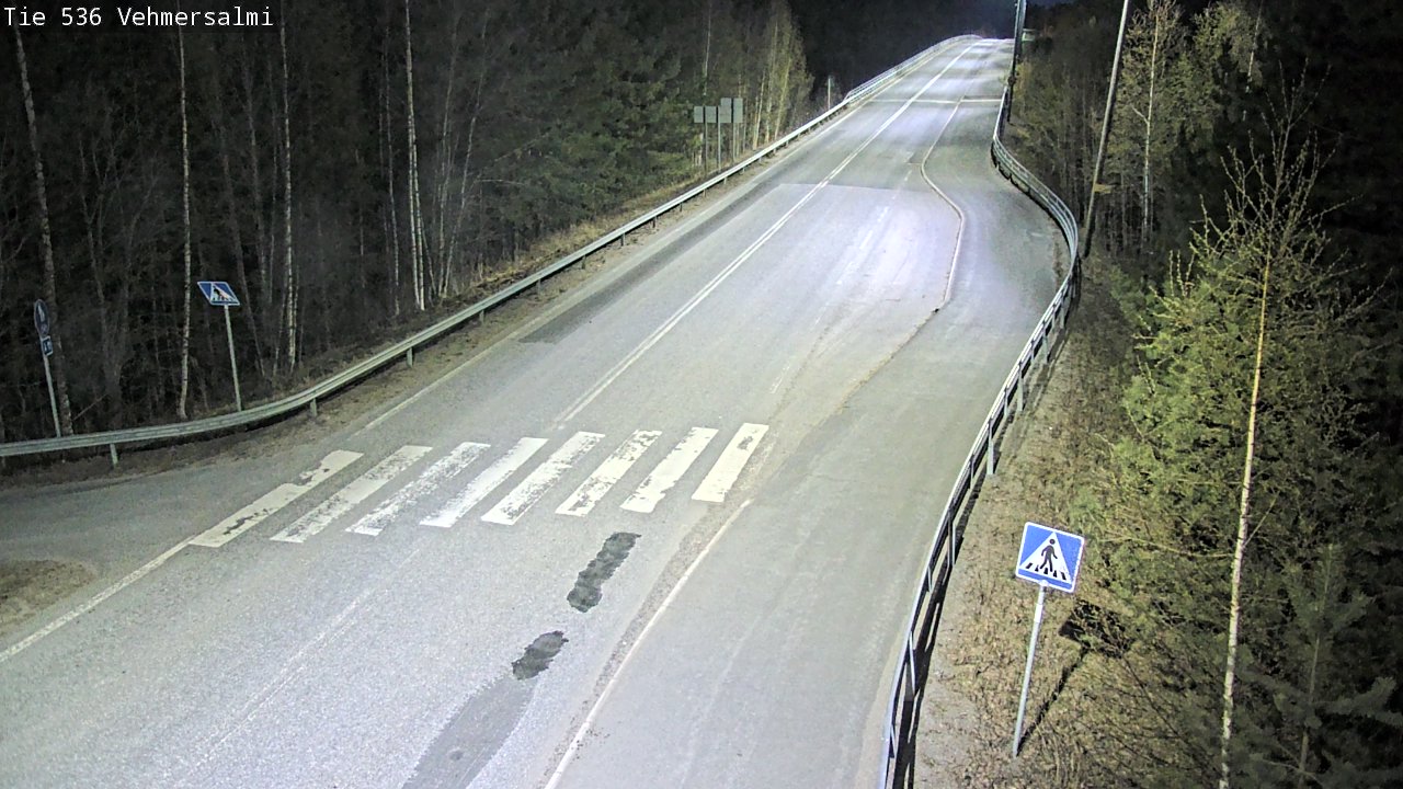 Weather Camera Image Road 536 Kuopio, Vehmersalmi, Kuopio, Pohjois-Savo
