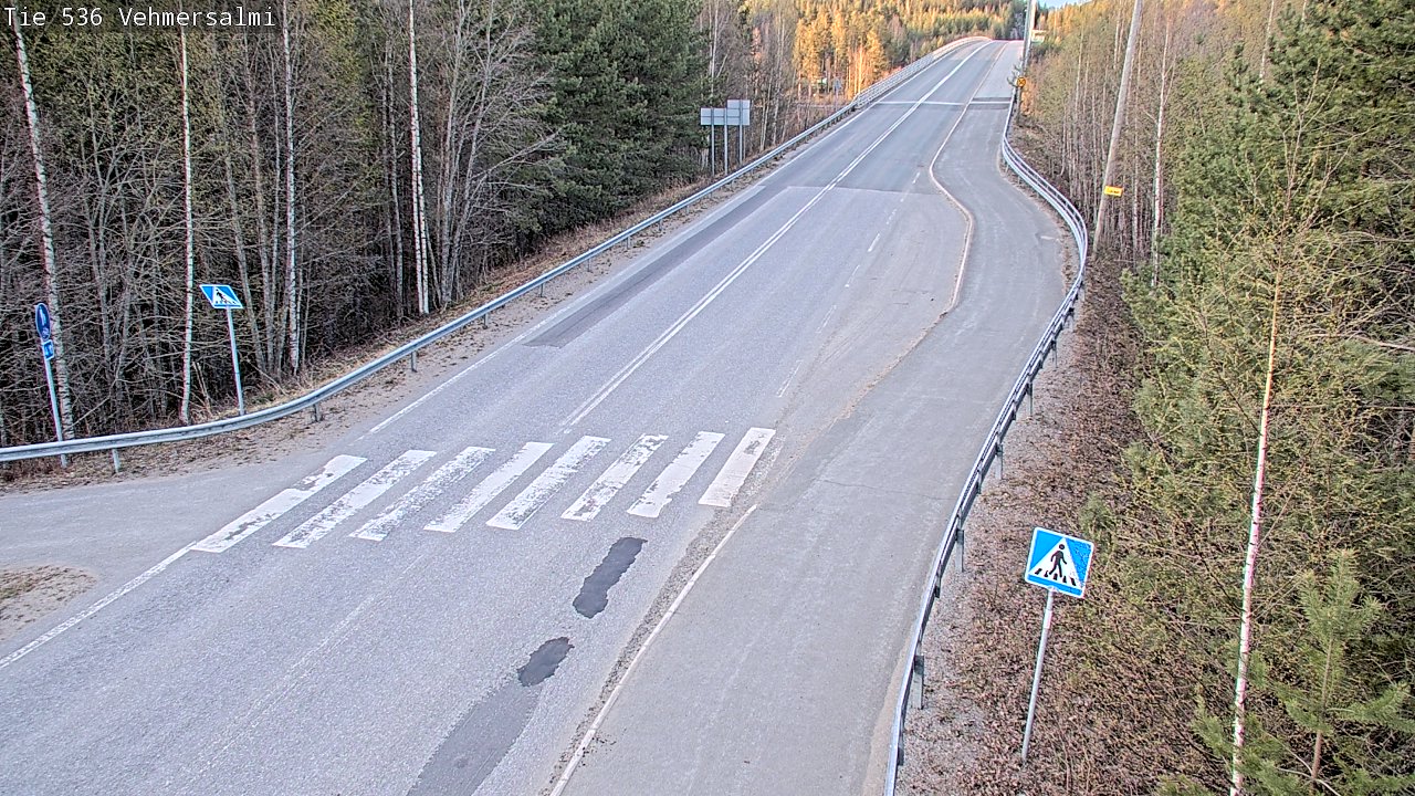 Weather Camera Image Väg 536 Kuopio, Vehmersalmi, Kuopio, Pohjois-Savo