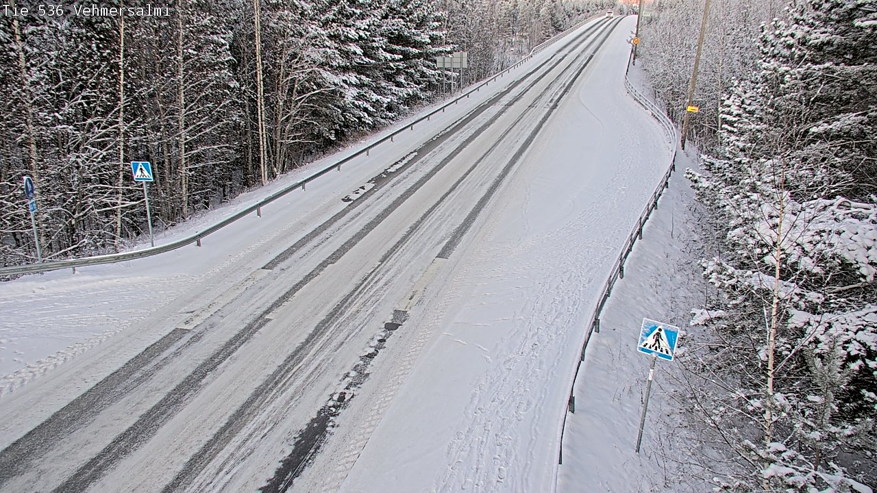 Weather Camera Image Väg 536 Kuopio, Vehmersalmi, Kuopio, Pohjois-Savo