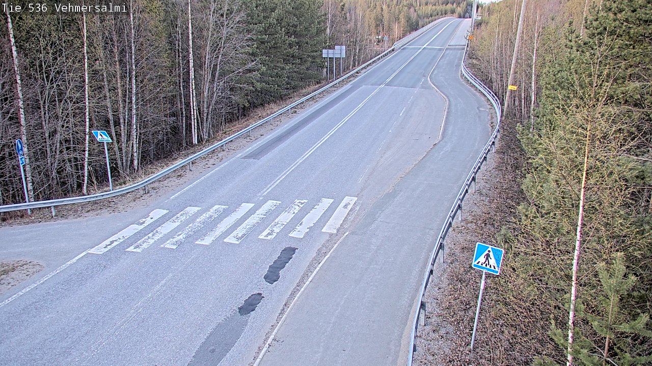Weather Camera Image Väg 536 Kuopio, Vehmersalmi, Kuopio, Pohjois-Savo