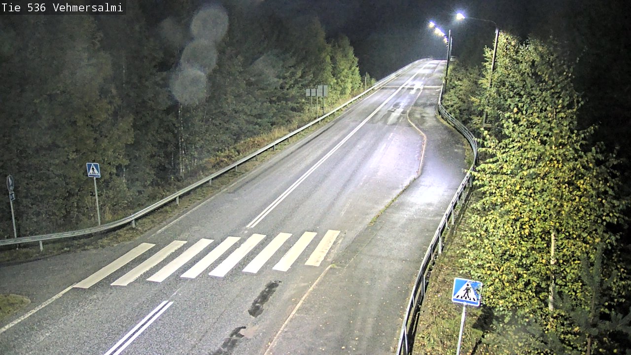 Weather Camera Image Väg 536 Kuopio, Vehmersalmi, Kuopio, Pohjois-Savo