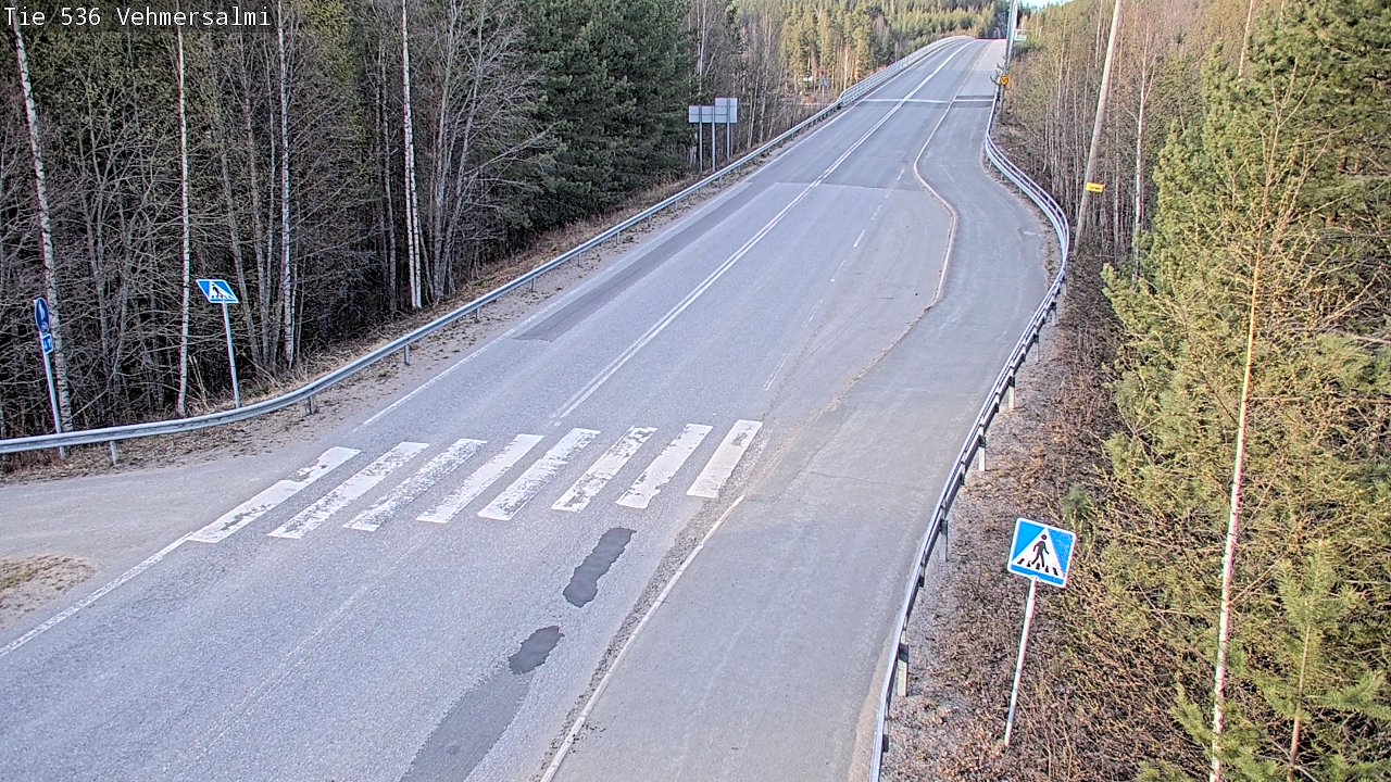 Weather Camera Image Väg 536 Kuopio, Vehmersalmi, Kuopio, Pohjois-Savo