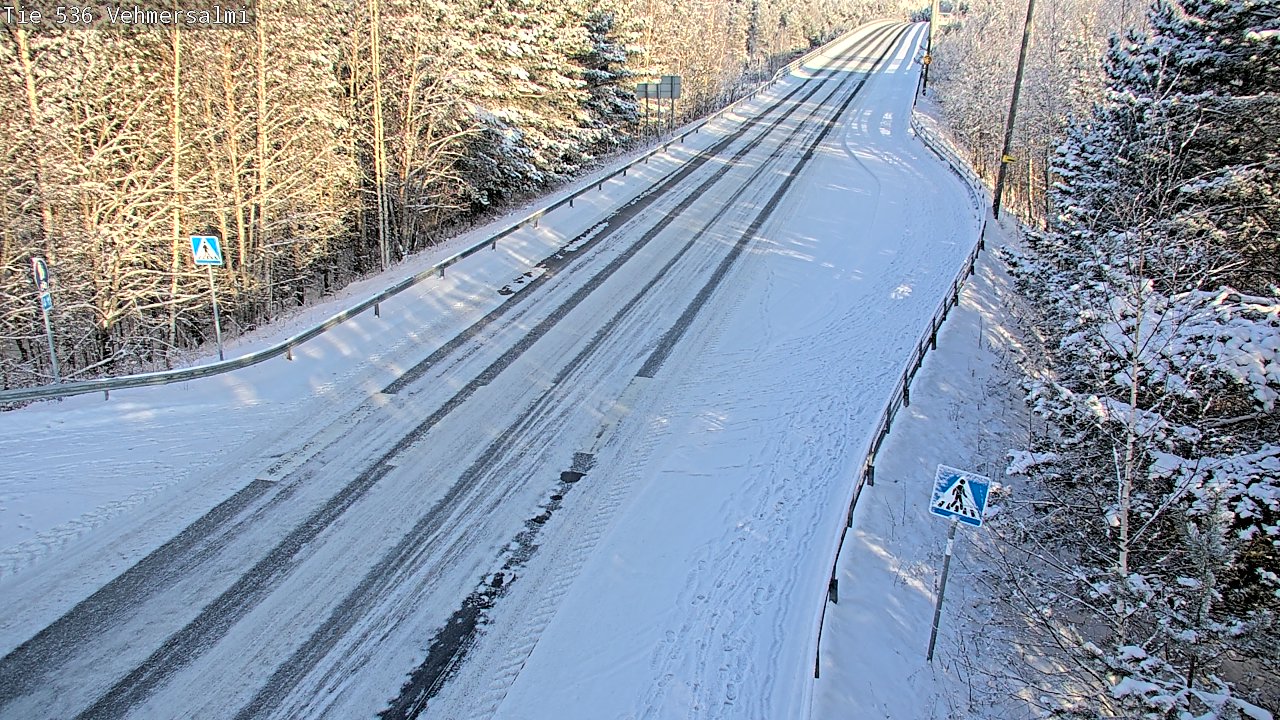 Weather Camera Image Väg 536 Kuopio, Vehmersalmi, Kuopio, Pohjois-Savo