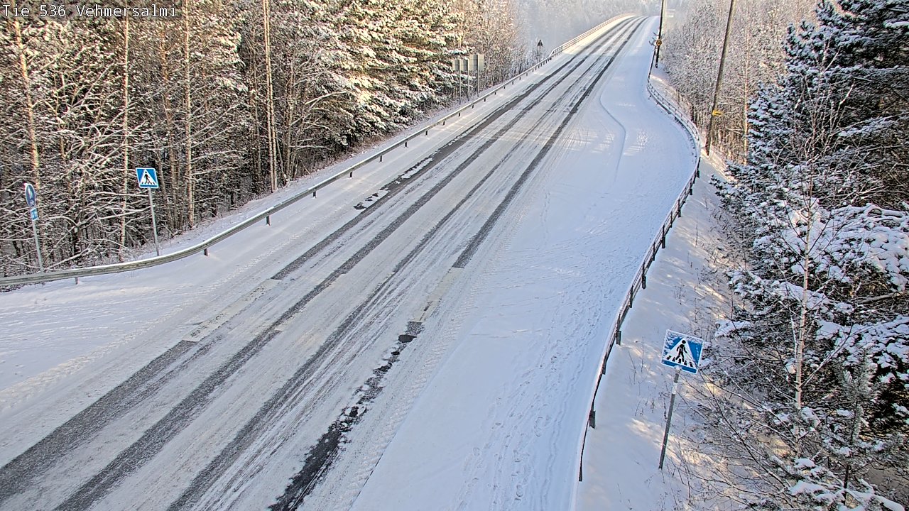 Weather Camera Image Väg 536 Kuopio, Vehmersalmi, Kuopio, Pohjois-Savo