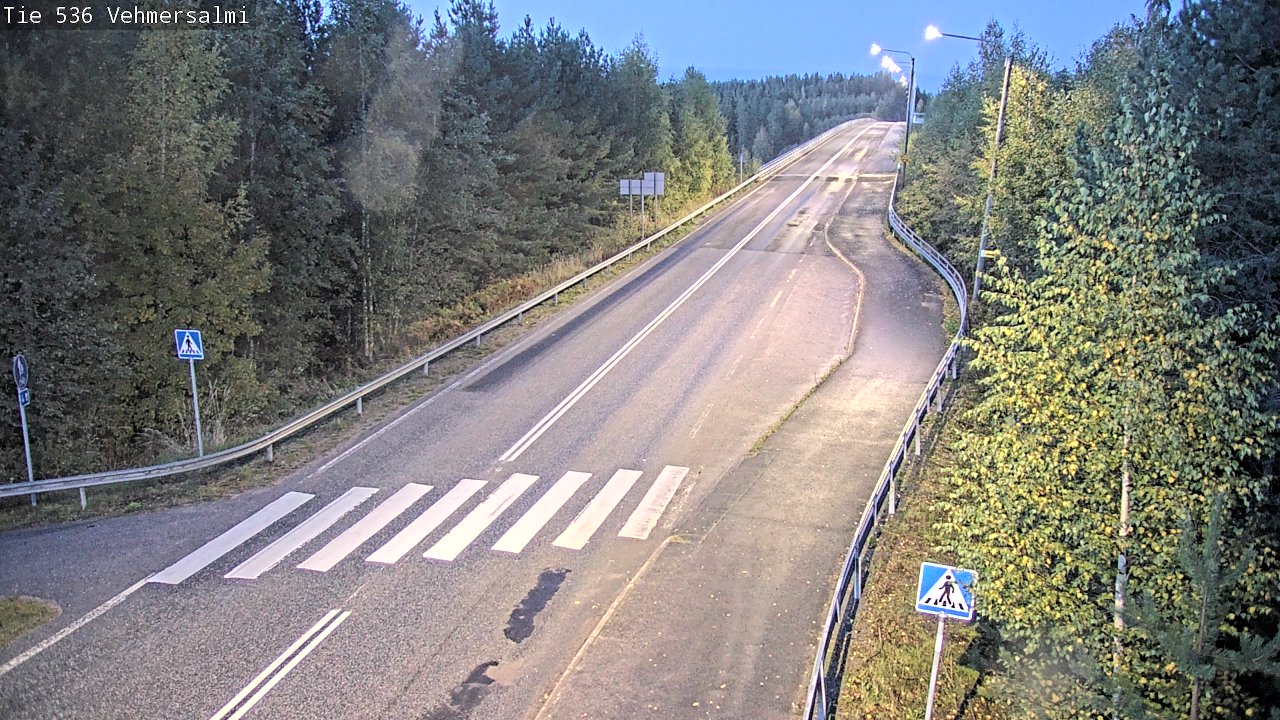 Weather Camera Image Väg 536 Kuopio, Vehmersalmi, Kuopio, Pohjois-Savo