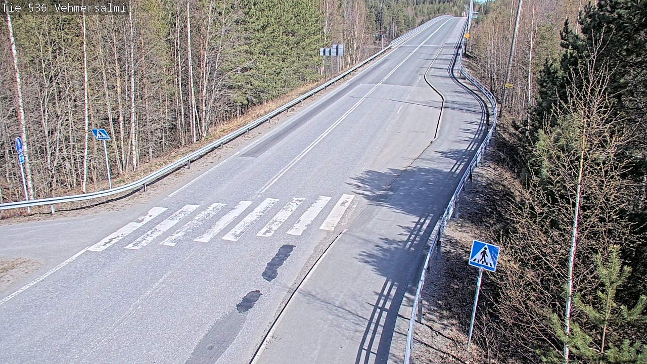 Weather Camera Image Väg 536 Kuopio, Vehmersalmi, Kuopio, Pohjois-Savo