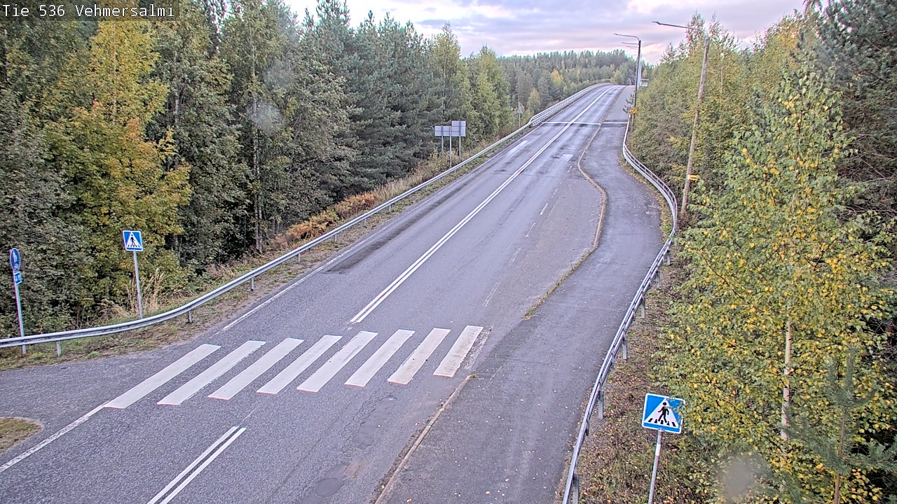 Weather Camera Image Väg 536 Kuopio, Vehmersalmi, Kuopio, Pohjois-Savo