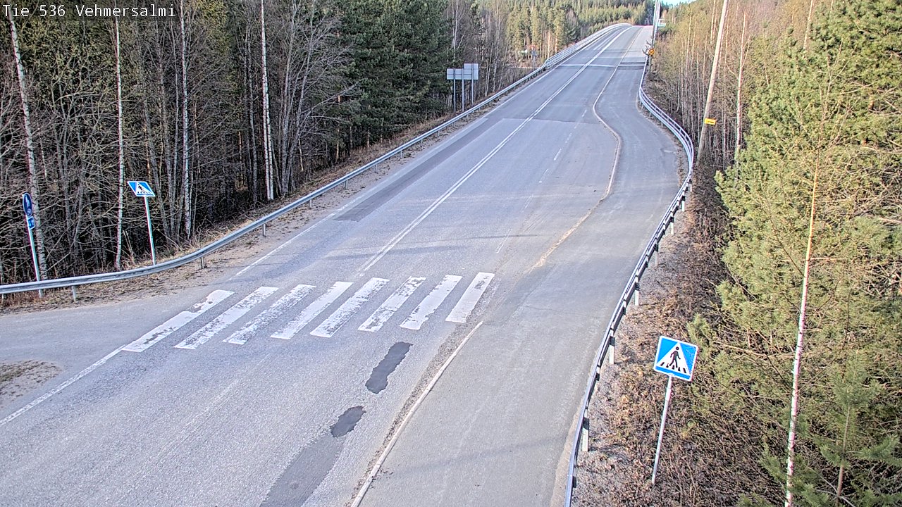 Weather Camera Image Väg 536 Kuopio, Vehmersalmi, Kuopio, Pohjois-Savo