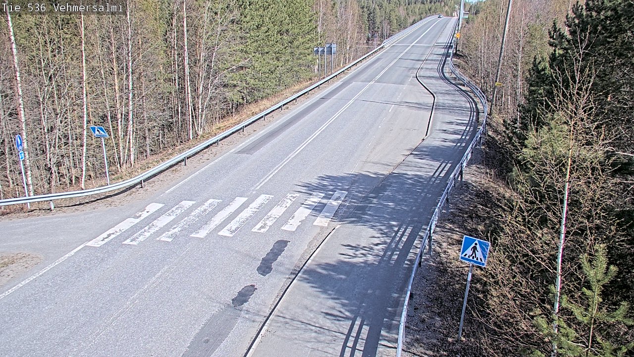Weather Camera Image Väg 536 Kuopio, Vehmersalmi, Kuopio, Pohjois-Savo
