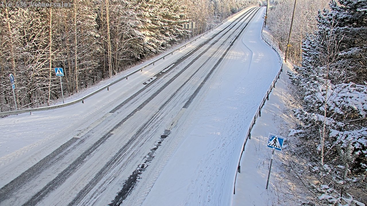 Weather Camera Image Väg 536 Kuopio, Vehmersalmi, Kuopio, Pohjois-Savo