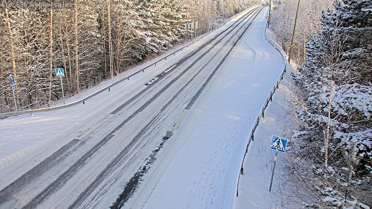 Weather Camera Image Väg 536 Kuopio, Vehmersalmi, Kuopio, Pohjois-Savo